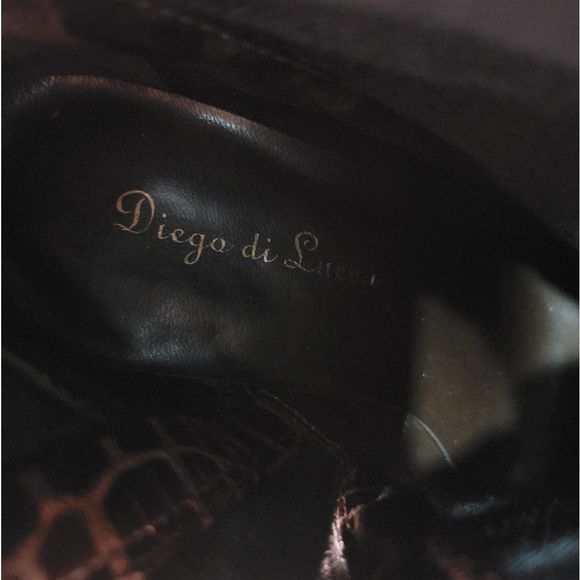 𝅺Diego Di Lucca Croc Embossed boot 6.5 B - Picture 15 of 15